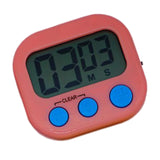 Maxbell Digital Timer LCD Screen Loud Alarm Kitchen Timer for Teachers Office Baking Pink