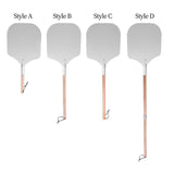 Maxbell Aluminum Pizza Paddle with Wooden Handle Convenient for Kitchen Style A