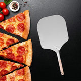 Maxbell Aluminum Pizza Paddle with Wooden Handle Convenient for Kitchen Style A
