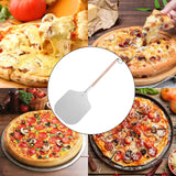 Maxbell Aluminum Pizza Paddle with Wooden Handle Convenient for Kitchen Style B