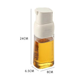 Maxbell Cooking Oil Dispenser Glass Oil Sauce Bottle Dispenser for Kitchen BBQ Sauce White