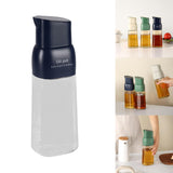 Maxbell Cooking Oil Dispenser Glass Oil Sauce Bottle Dispenser for Kitchen BBQ Sauce Blue