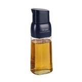 Maxbell Cooking Oil Dispenser Glass Oil Sauce Bottle Dispenser for Kitchen BBQ Sauce Blue