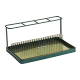 Maxbell Electric Toothbrush Holder Rack Toothpaste Organizer Comb Makeup Cosmetic Dark Green