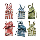 Maxbell Cooking Apron with Pockets Woodworking Apron for Painting Barbecue Unisex Strip Red