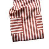 Maxbell Cooking Apron with Pockets Woodworking Apron for Painting Barbecue Unisex Strip Red