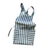 Maxbell Cooking Apron with Pockets Woodworking Apron for Painting Barbecue Unisex Strip Blue