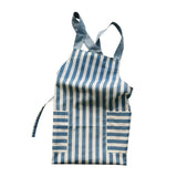Maxbell Cooking Apron with Pockets Woodworking Apron for Painting Barbecue Unisex Strip Blue