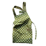 Maxbell Cooking Apron with Pockets Woodworking Apron for Painting Barbecue Unisex Strip Green