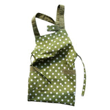 Maxbell Cooking Apron with Pockets Woodworking Apron for Painting Barbecue Unisex Strip Green
