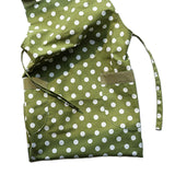 Maxbell Cooking Apron with Pockets Woodworking Apron for Painting Barbecue Unisex Strip Green