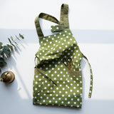 Maxbell Cooking Apron with Pockets Woodworking Apron for Painting Barbecue Unisex Strip Green