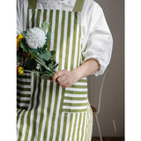 Maxbell Cooking Apron with Pockets Woodworking Apron for Painting Barbecue Unisex Dot Green