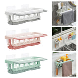 Maxbell Multipurpose Sink Storage Rack Soap Rack Shelves Sink Organizer for Counter Green