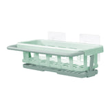 Maxbell Multipurpose Sink Storage Rack Soap Rack Shelves Sink Organizer for Counter Green