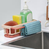 Maxbell Multipurpose Sink Storage Rack Soap Rack Shelves Sink Organizer for Counter Pink