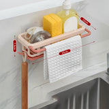 Maxbell Multipurpose Sink Storage Rack Soap Rack Shelves Sink Organizer for Counter Pink