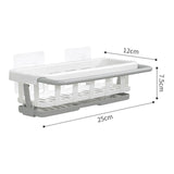 Maxbell Multipurpose Sink Storage Rack Soap Rack Shelves Sink Organizer for Counter White