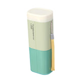 Maxbell Toothbrush Holder with Cover Reusable Compact Multifunction for Hiking Green
