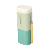 Maxbell Toothbrush Holder with Cover Reusable Compact Multifunction for Hiking Green