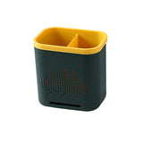 Maxbell Drain Chopsticks Cage Detachable Ventilation Durable for Closet Cabinet Home 2 Slot Green
