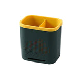 Maxbell Drain Chopsticks Cage Detachable Ventilation Durable for Closet Cabinet Home 2 Slot Green