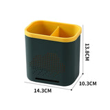 Maxbell Drain Chopsticks Cage Detachable Ventilation Durable for Closet Cabinet Home 2 Slot Green