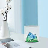 Maxbell Creative Mountain Style Wine Glass Tea Cup for Entertaining Dining Man Gifts vert hills