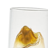 Maxbell Creative Mountain Style Wine Glass Tea Cup for Entertaining Dining Man Gifts Gold Mountain