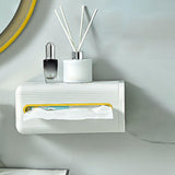 Maxbell Face Towel Case Wall Mounted Decoration Organizer for Office Car Night Stands White