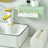 Maxbell Face Towel Case Wall Mounted Decoration Organizer for Office Car Night Stands White