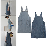 Maxbell Workshop Apron Heavy Duty Free Size for Gardening Barbecue Fathers Day Gift Light Blue