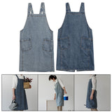 Maxbell Workshop Apron Heavy Duty Free Size for Gardening Barbecue Fathers Day Gift Light Blue