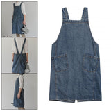 Maxbell Workshop Apron Heavy Duty Free Size for Gardening Barbecue Fathers Day Gift Blue