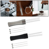 Maxbell Metal Espresso Stirrer Hand Tamper Espresso Tamper for Cafe Black