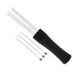 Maxbell Metal Espresso Stirrer Hand Tamper Espresso Tamper for Cafe Black