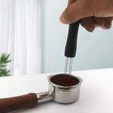 Maxbell Metal Espresso Stirrer Hand Tamper Espresso Tamper for Cafe Black