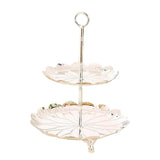 Maxbell 2 Tiered Cake Stand Cupcake Stand Tower Serving Tray Polished Elegant