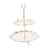 Maxbell 2 Tiered Cake Stand Cupcake Stand Tower Serving Tray Polished Elegant