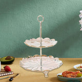 Maxbell 2 Tiered Cake Stand Cupcake Stand Tower Serving Tray Polished Elegant