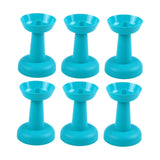 Maxbell 6 Pieces Multipurpose Ice Cream Holder Round Reusable for Countertop Parties Blue