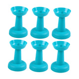 Maxbell 6 Pieces Multipurpose Ice Cream Holder Round Reusable for Countertop Parties Blue