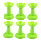 Maxbell 6 Pieces Multipurpose Ice Cream Holder Round Reusable for Countertop Parties Green