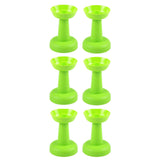 Maxbell 6 Pieces Multipurpose Ice Cream Holder Round Reusable for Countertop Parties Green