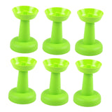 Maxbell 6 Pieces Multipurpose Ice Cream Holder Round Reusable for Countertop Parties Green