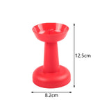 Maxbell 6 Pieces Multipurpose Ice Cream Holder Round Reusable for Countertop Parties Red