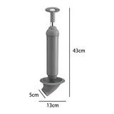 Maxbell Toilet Air Plunger Accessories for Household Toilet Sewer Dredging Plunger Grey
