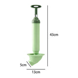 Maxbell Toilet Air Plunger Accessories for Household Toilet Sewer Dredging Plunger Green