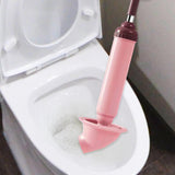 Maxbell Toilet Air Plunger Accessories for Household Toilet Sewer Dredging Plunger Pink