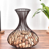 Maxbell Cork Container Table Cork Container Iron Basket for Decoration